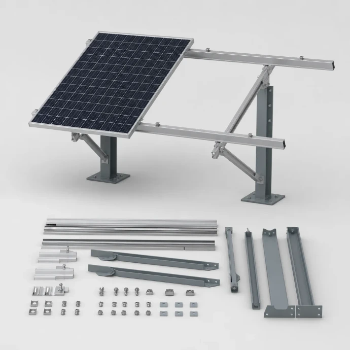 Maison équipée de panneaux photovoltaïques en production